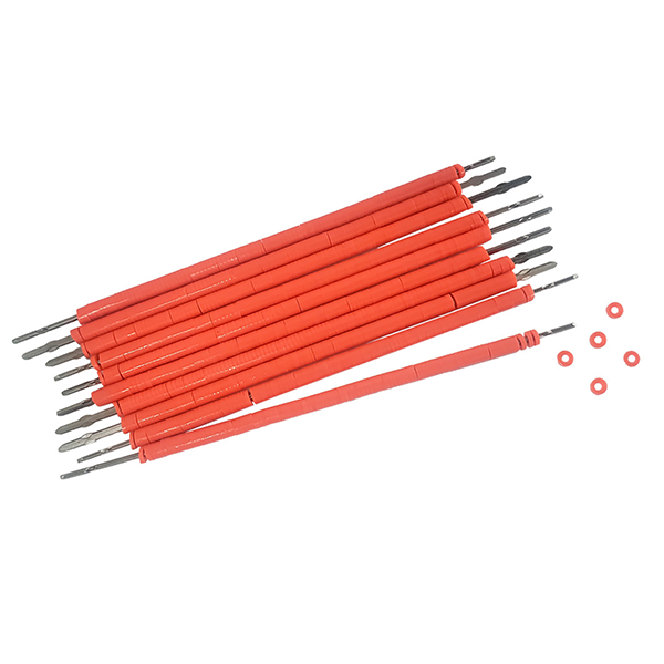 Antimicrobial Elastomeric Pre-Loaded Canes Coral Orange