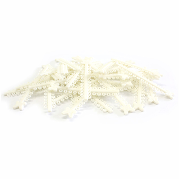 Elastomeric Ligature Ties White Lace