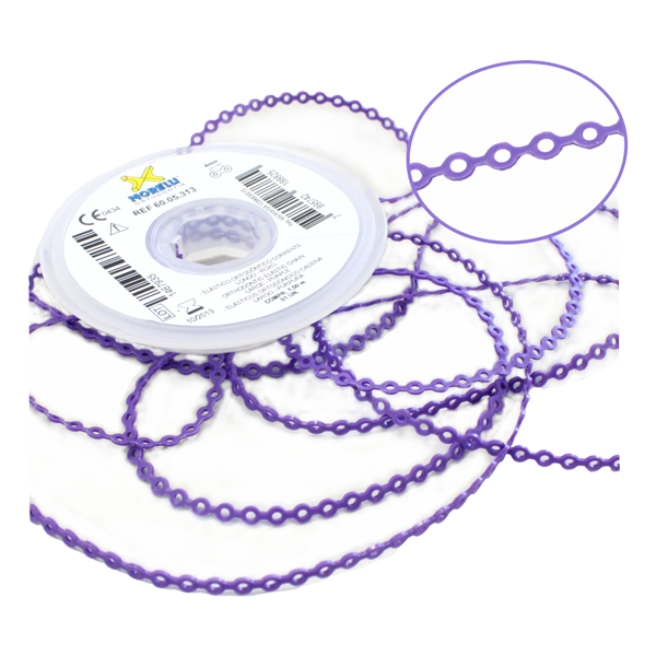 Elastomeric Power Chain Purple 5ft