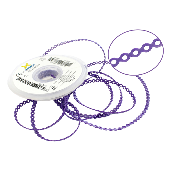 Elastomeric Power Chain Purple 5ft