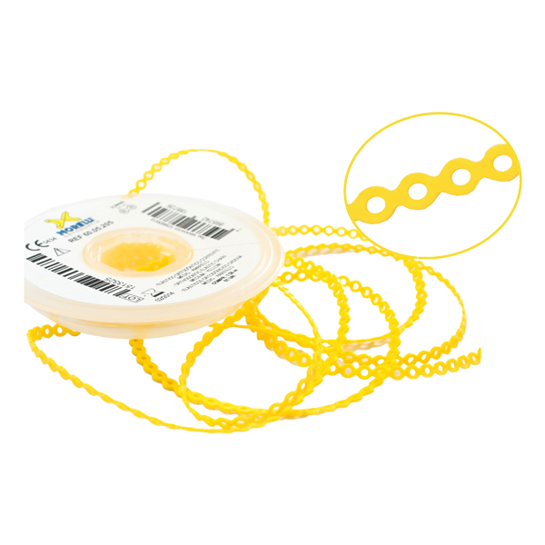 Elastomeric Power Chain Yellow 5ft