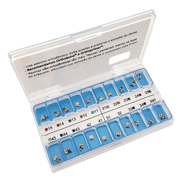 Light Stainless Steel .018 Roth Brackets Single Patient Kit