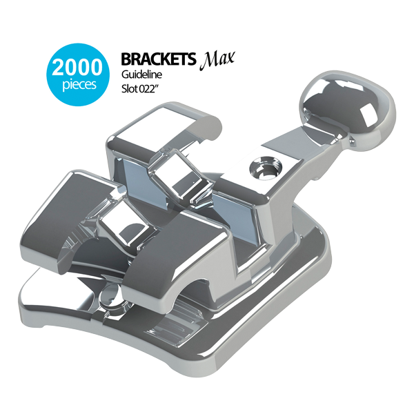 Max Stainless Steel Brackets 100 Patient Kits + Bondable Buccal Tubes 400 Pieces