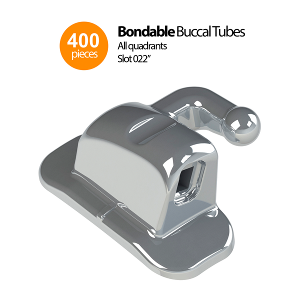 Max Stainless Steel Brackets 100 Patient Kits + Bondable Buccal Tubes 400 Pieces