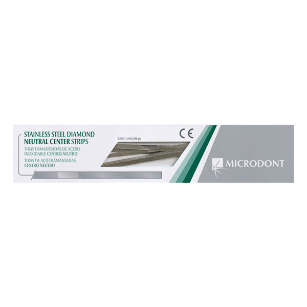 Interproximal Stainless Steel Diamond Finishing Strips Gapped 4.0mm