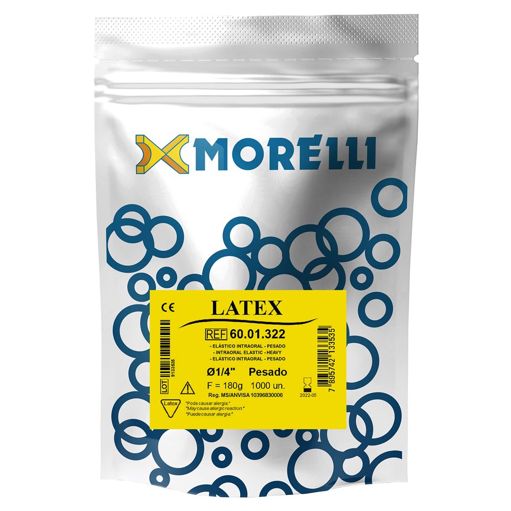 Amber Latex Intraoral Elastics 1/4" Bulk