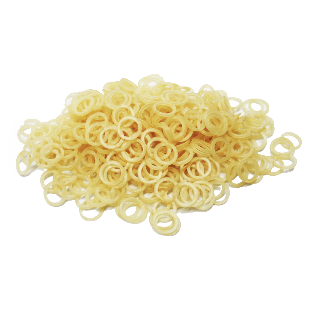 Amber Latex Intraoral Elastics 1/4" Bulk