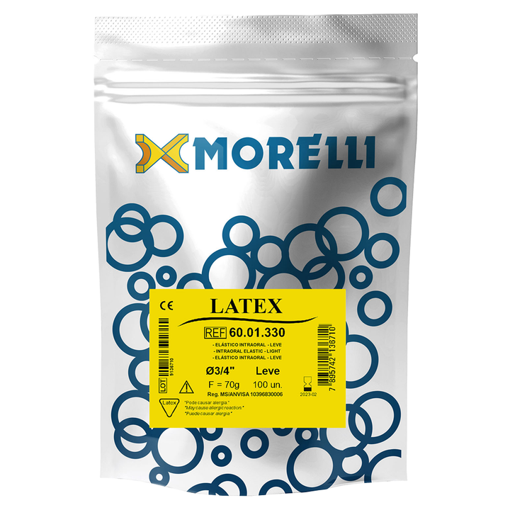 Amber Latex Intraoral Elastics 3/4" Bulk