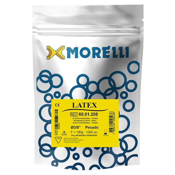 Amber Latex Intraoral Elastics 3/8" Bulk