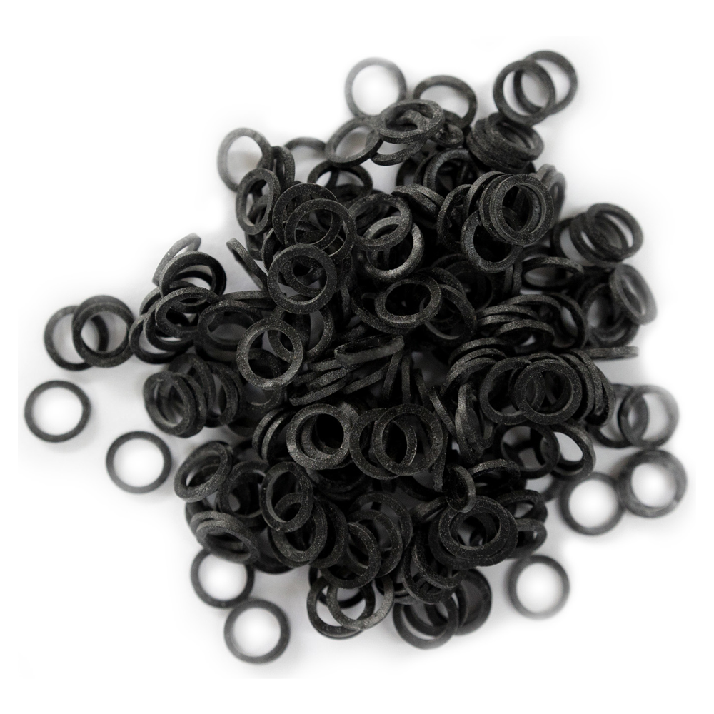 Black Antimicrobial Latex Intraoral Elastics Bulk