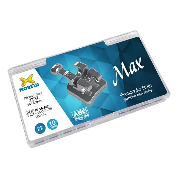 Max Stainless Steel .022 Roth Brackets 10 Patient Kits