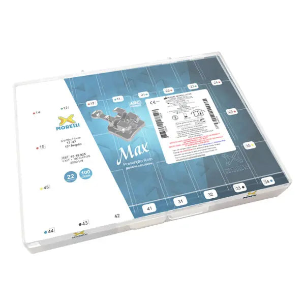 Brackets Metallic Max Prescription Roth 100 Cases Kit