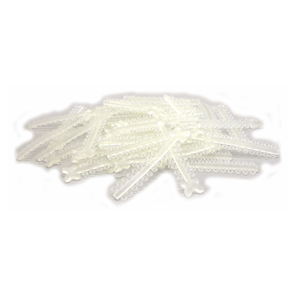 Elastomeric Ligature Ties Clear