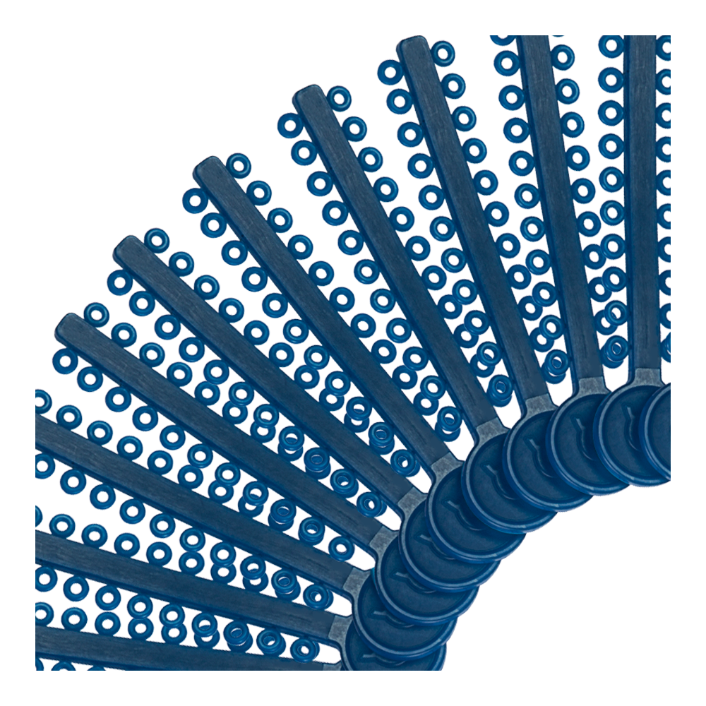 Elastomeric Ligature Ties Navy Blue