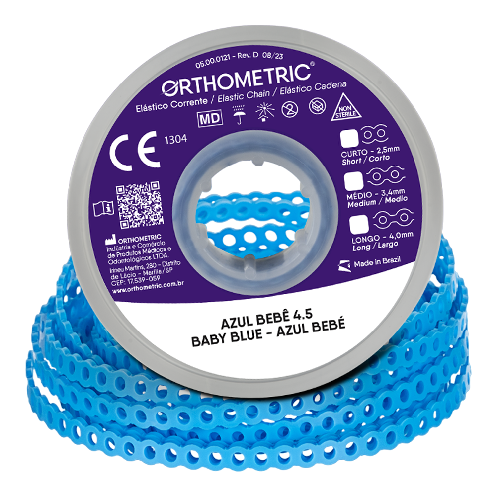 Elastomeric Power Chain Baby Blue 15ft