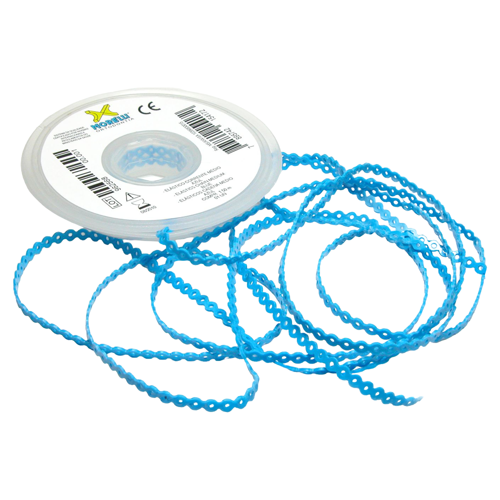 Elastomeric Power Chain Blue 5ft