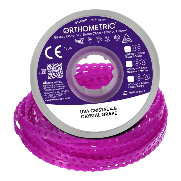 Elastomeric Power Chain Crystal Grape 15ft