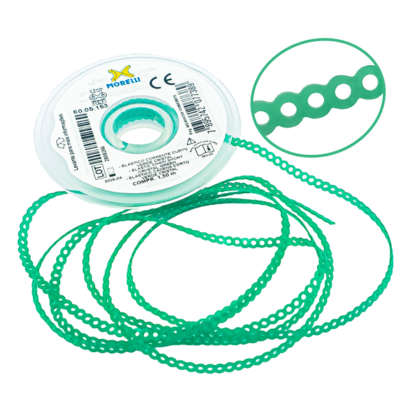 Elastomeric Power Chain Crystal Green 5ft