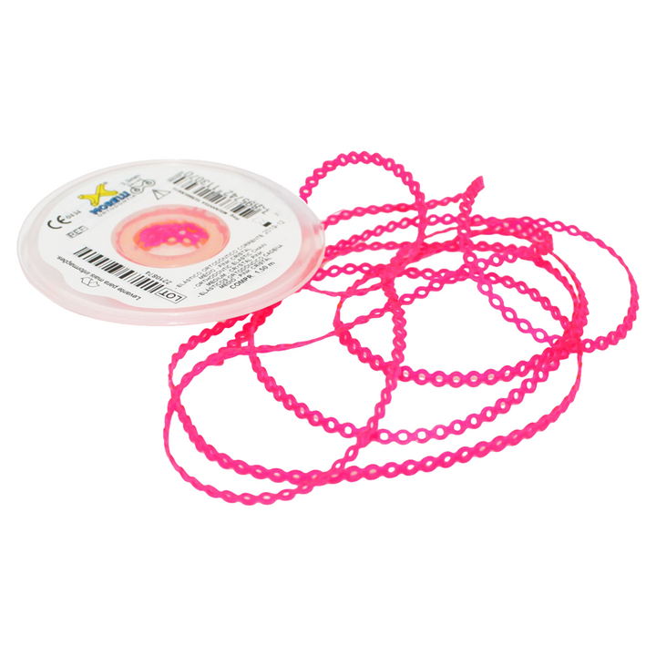 Elastomeric Power Chain Crystal Pink 5ft