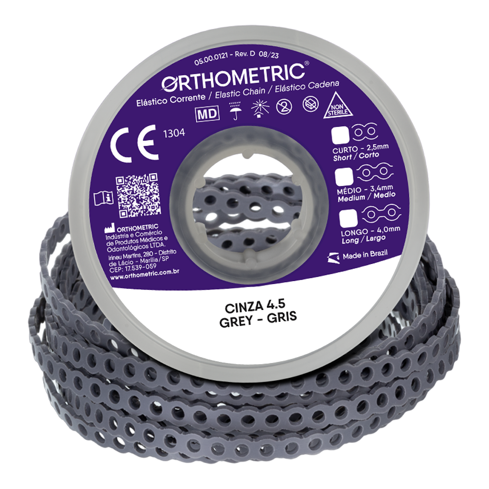 Elastomeric Power Chain Gray 15ft