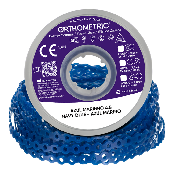 Elastomeric Power Chain Navy Blue 15ft