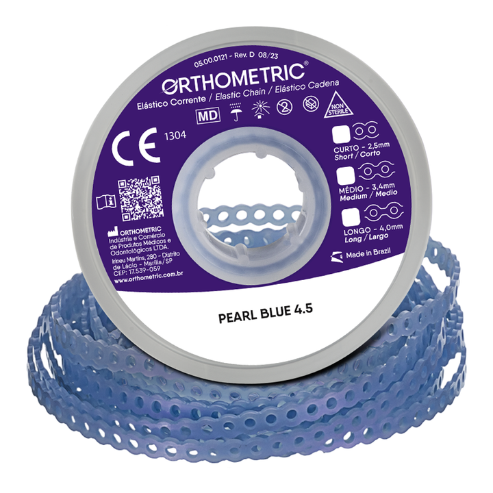 Elastomeric Power Chain Pearl Blue 15ft