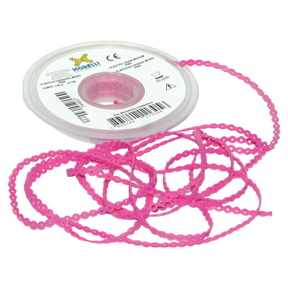 Elastomeric Power Chain Pink 5ft
