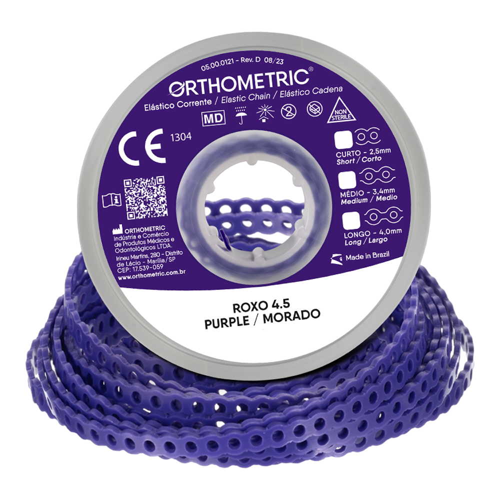 Elastomeric Power Chain Purple 15ft