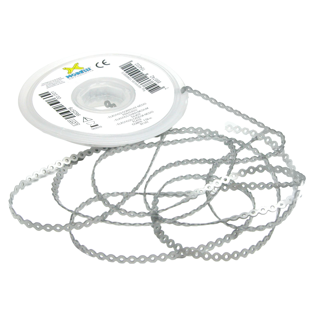 Elastomeric Power Chain Silver 5ft