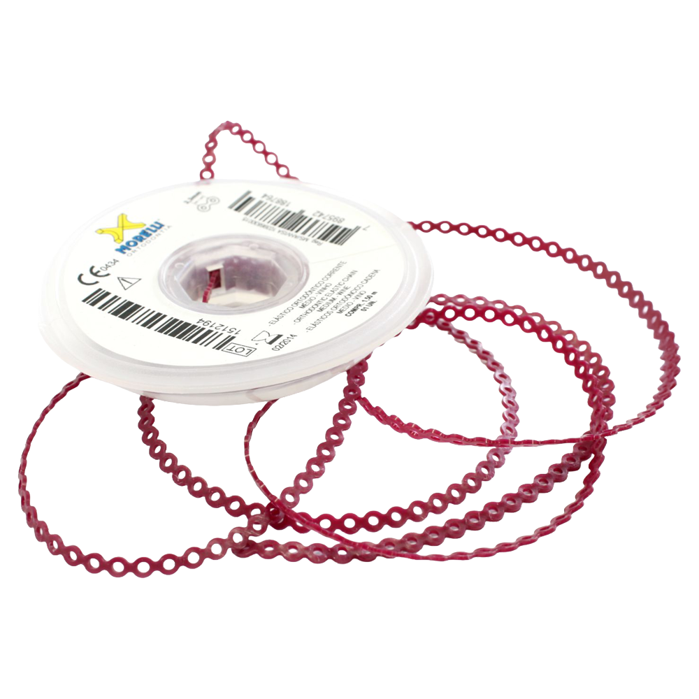 Elastomeric Power Chain Wine 5ft