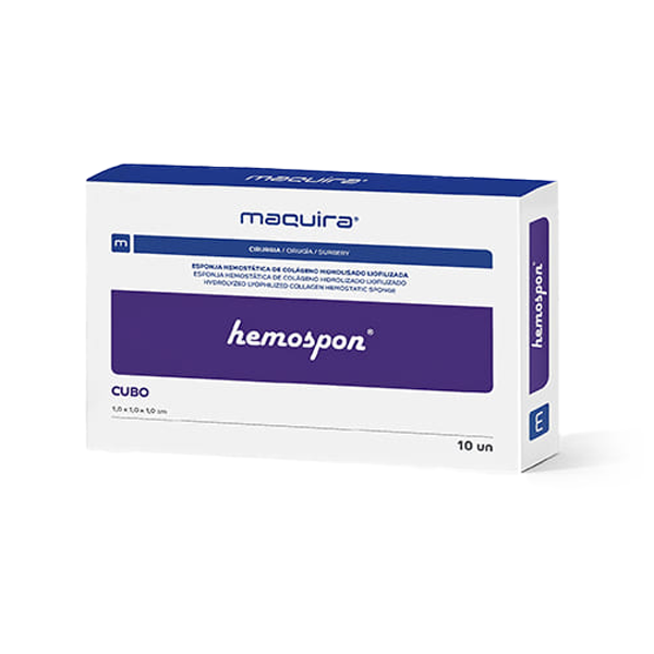 Hemospon Absorbable Gelatin Hemostatic Sponge Cube 1 cm³