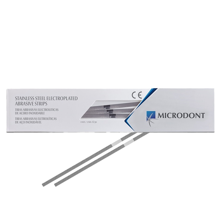 Interproximal Stainless Steel Abrasive Strips Double-Sided