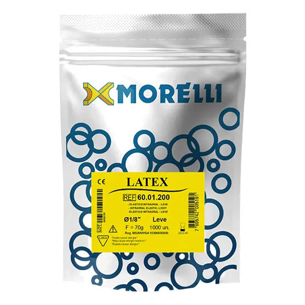 Amber Latex Intraoral Elastics 1/8" Bulk