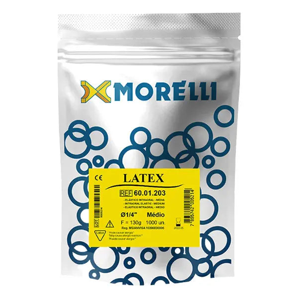 Amber Latex Intraoral Elastics 1/4" Bulk