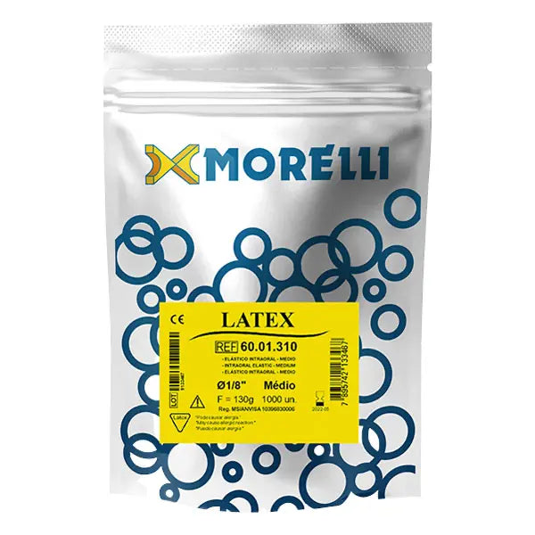 Amber Latex Intraoral Elastics 1/8" Bulk