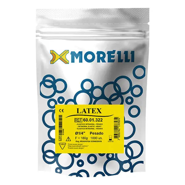 Amber Latex Intraoral Elastics 1/4" Bulk