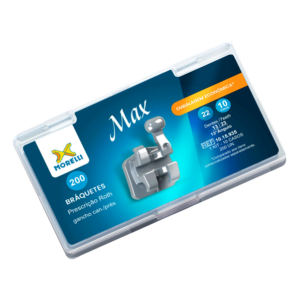 Max Stainless Steel .022 Roth Brackets 10 Patient Kits