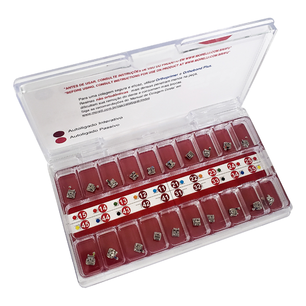 Self-Ligating Hybrid Stainless Steel .022 M.B.T. Brackets Single Patient Kit