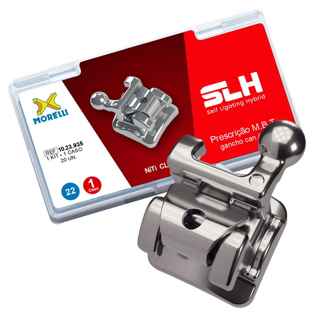 Self-Ligating Hybrid Stainless Steel .022 M.B.T. Brackets Single Patie ...