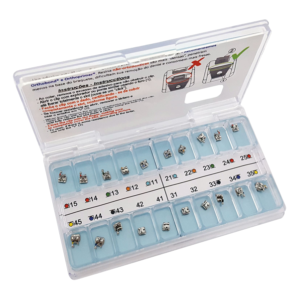 Self-Ligating Hybrid Stainless Steel .022 Roth Brackets Single Patient Kit