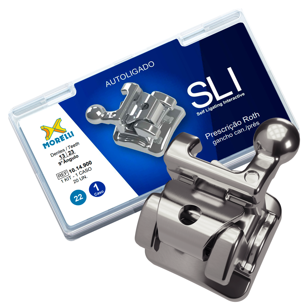 Self-Ligating Interactive Stainless Steel .022 Roth Brackets Single Pa ...